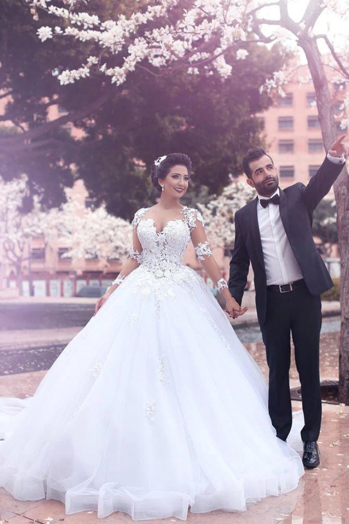 gorgeous long sleeve wedding dresses