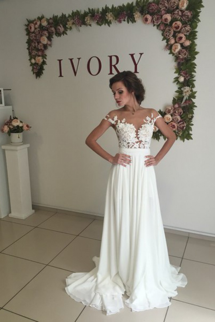 short lace bridal gowns