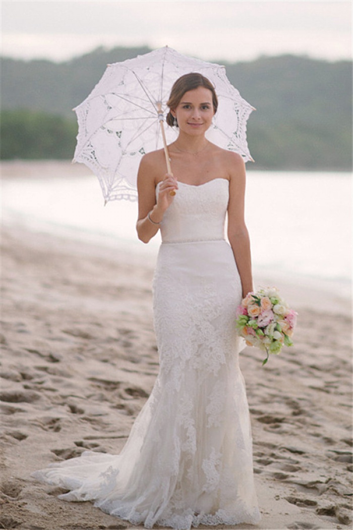 elegant strapless wedding dresses