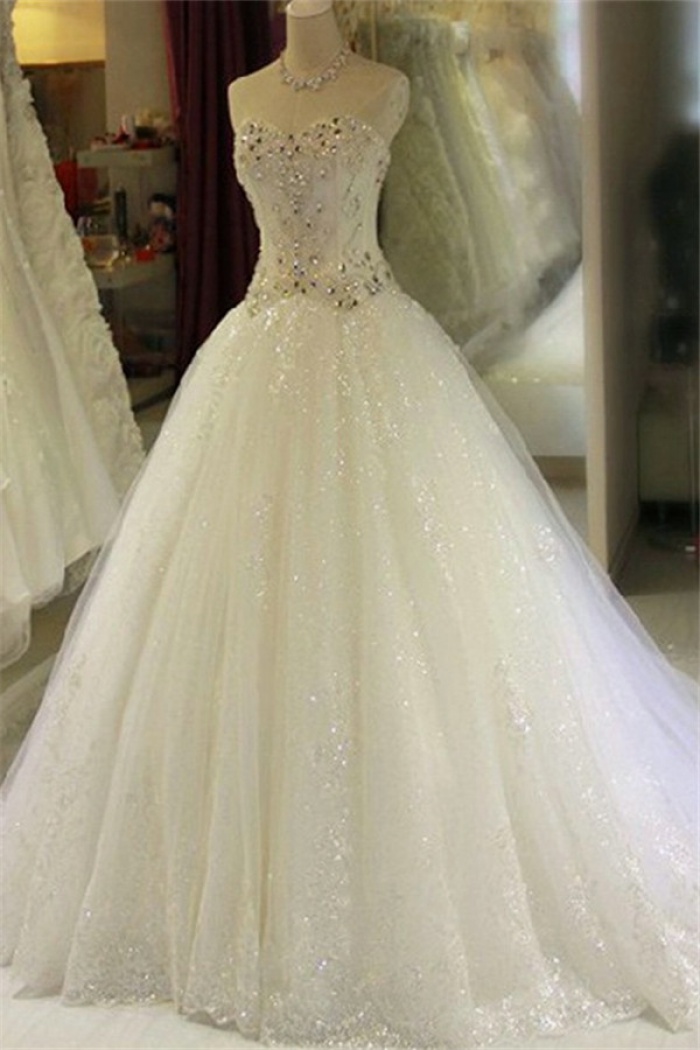 princess sparkle wedding dress