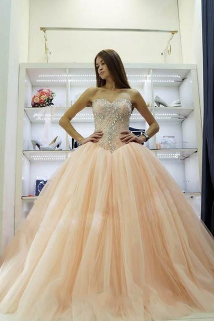 Pretty Sweetheart Princess Ball Gowns Crystals Beading 2018 Wedding Pretty Sweetheart Princess Ball Gowns Crystals Beading 2018 Wedding Dresses 0