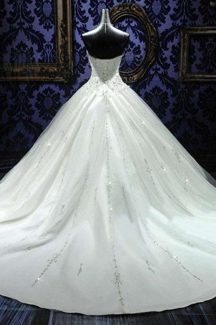 Satin Princess Wedding Dresses 2018