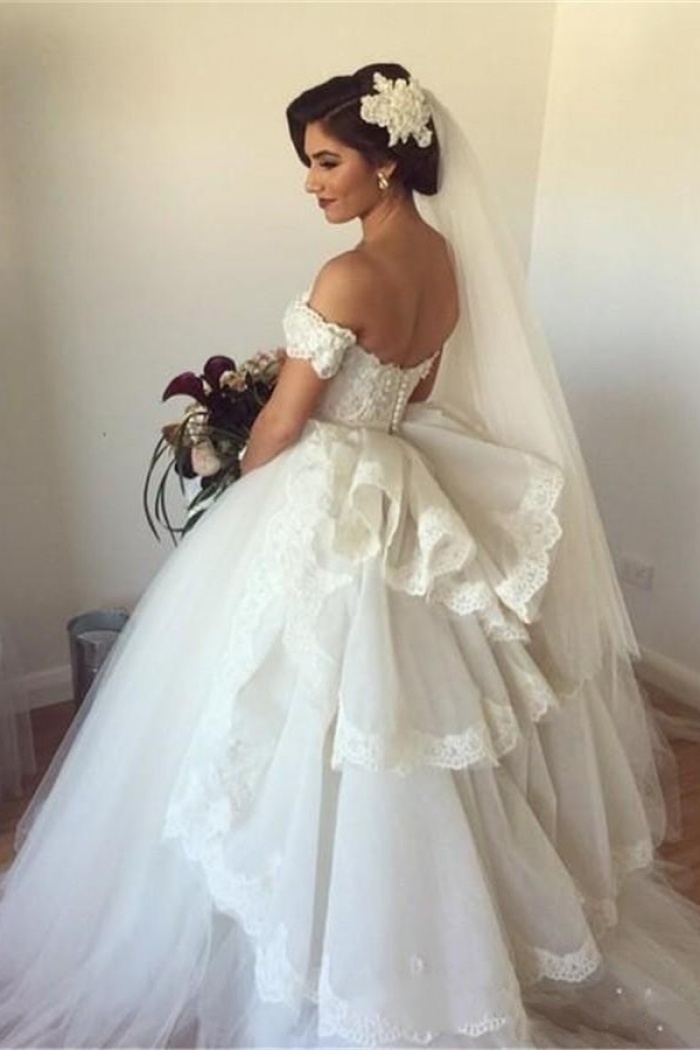 puffy ball gown wedding dresses