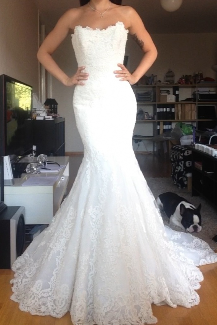 plus size trumpet mermaid wedding dresses