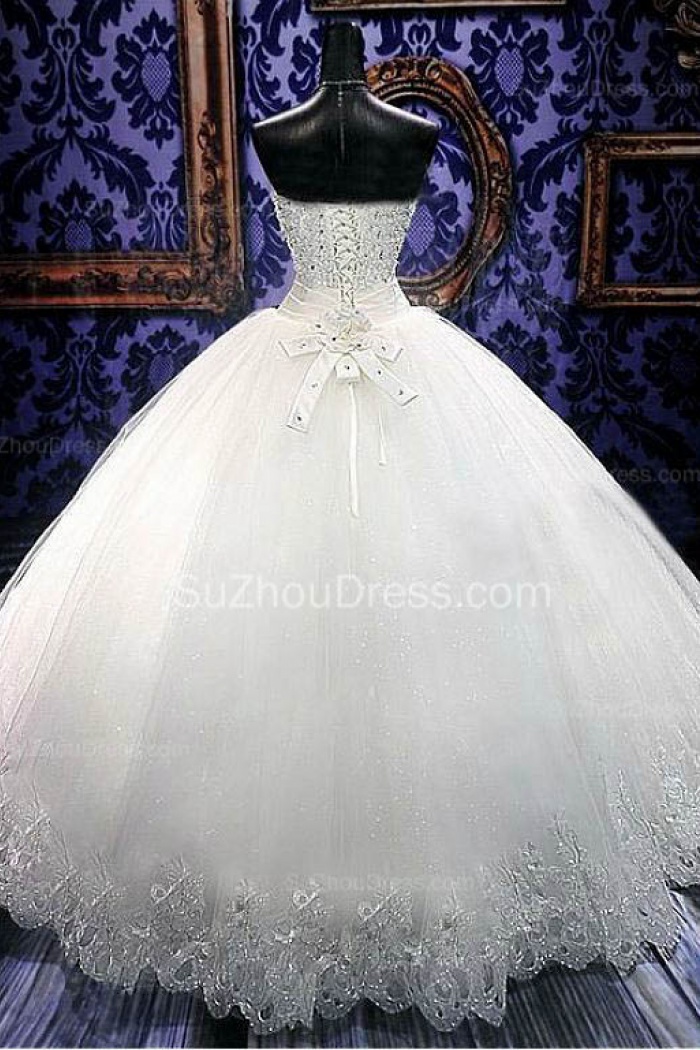 white sparkly ball gown