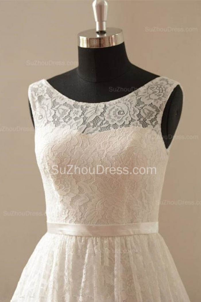 knee length beach wedding dresses