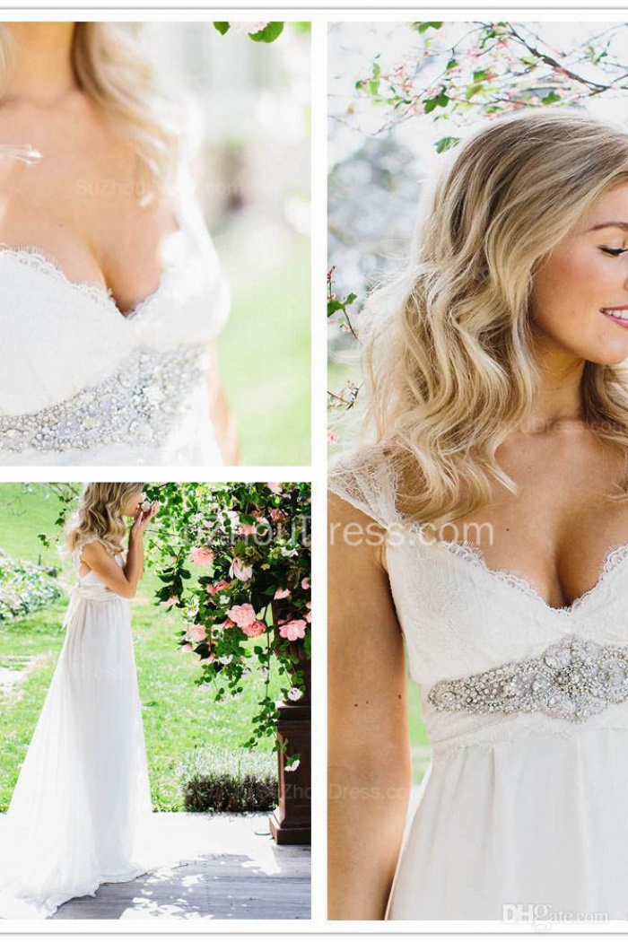 simple beach wedding dresses plus size
