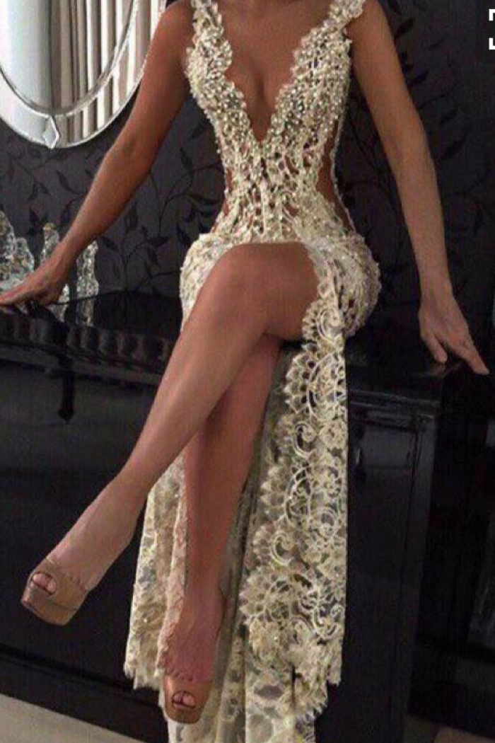 sexy beaded dress