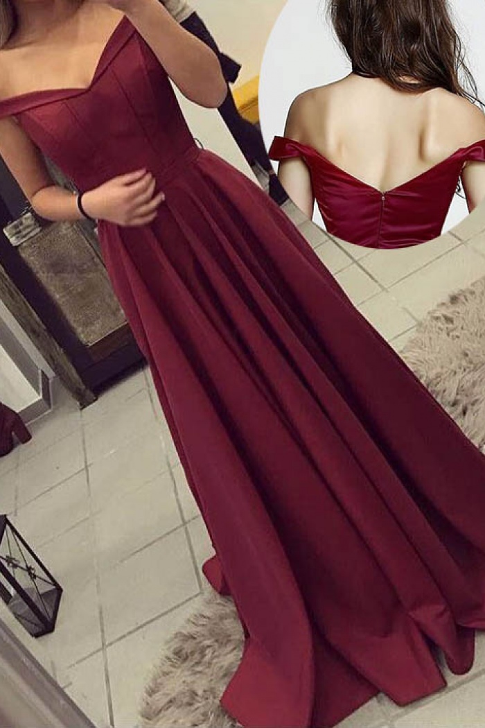 long burgundy dress formal
