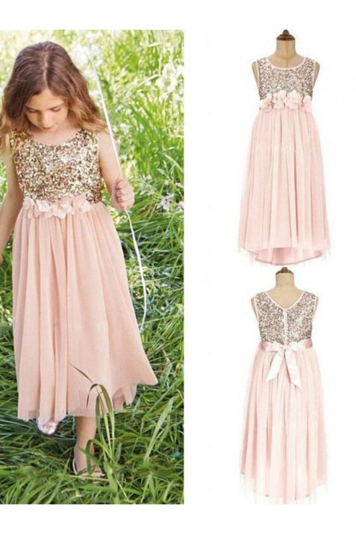 floral junior bridesmaid dresses