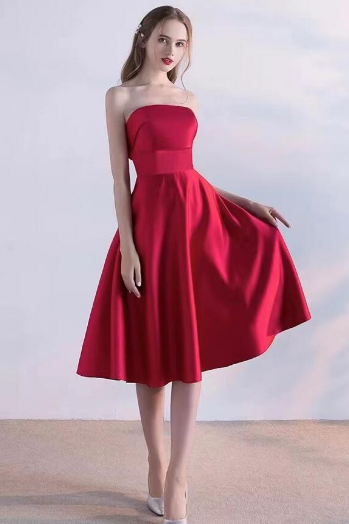 Red Short Women's Dress S135