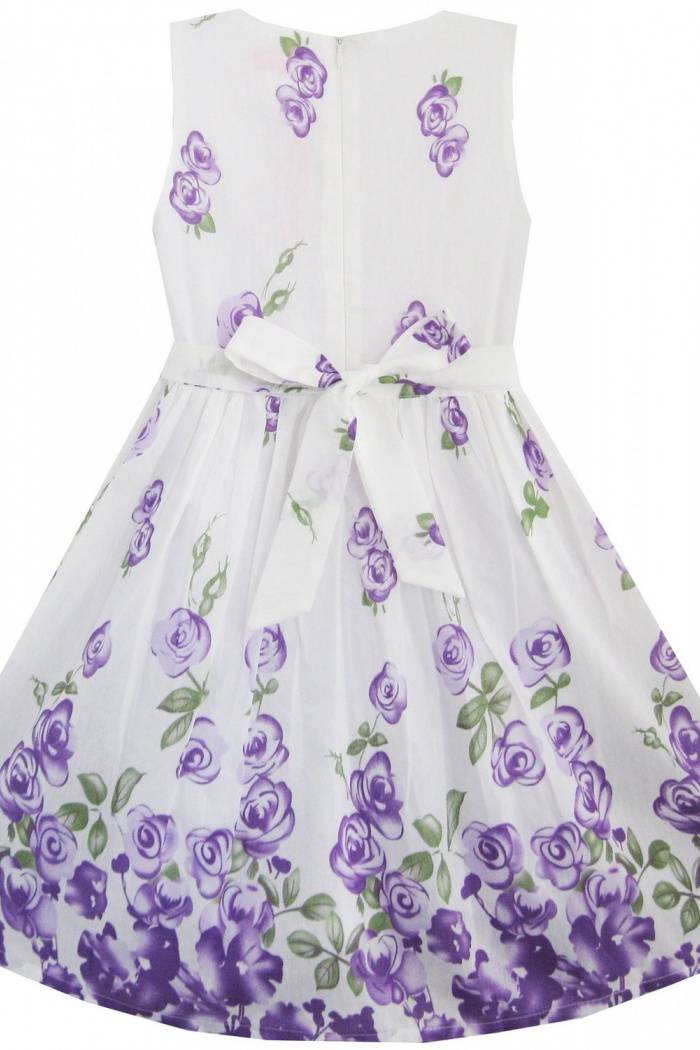 purple rose dress