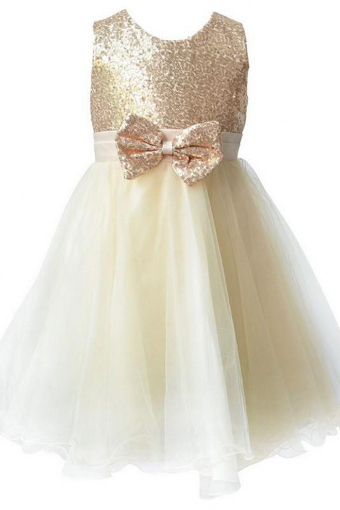 Champagne Flower Girl Dresses