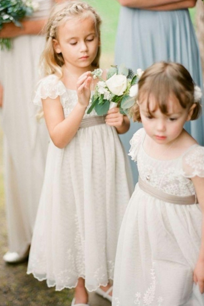 cap sleeve flower girl dress
