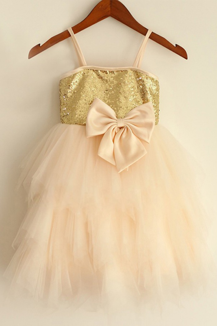 Champagne Flower Girl Dresses